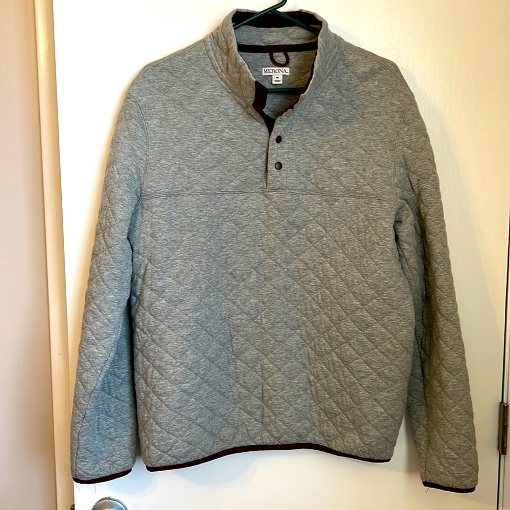EUC Mens Quilted Pullover Size Medium